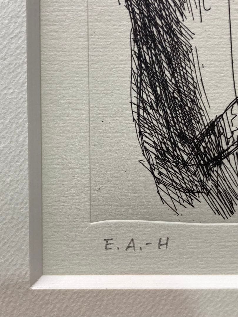 小磯良平『 若い女 』1978制作 /エッチング/ サイン・ed入り/高級額装