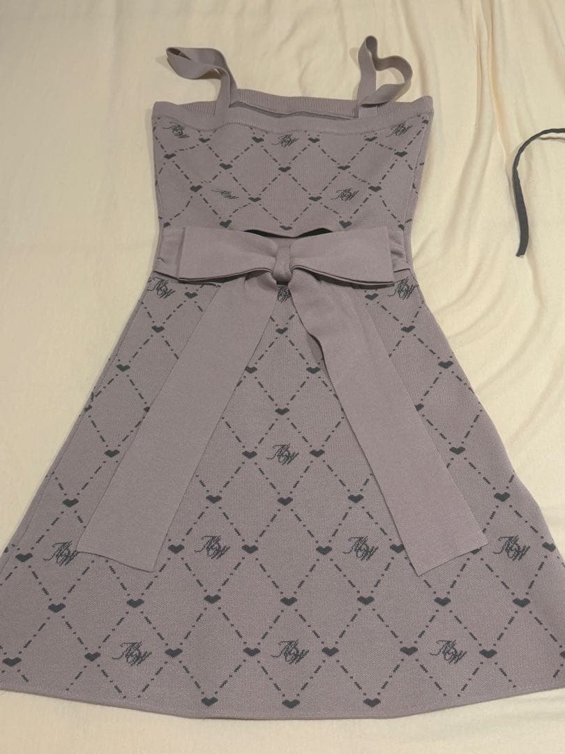 HONEYMEW イモちゃんコラボ HWモノグラムアンサンブルワンピース ピンク