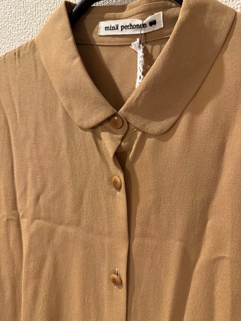 【新品未使用】ミナペルホネン fondant ドレス brown 40