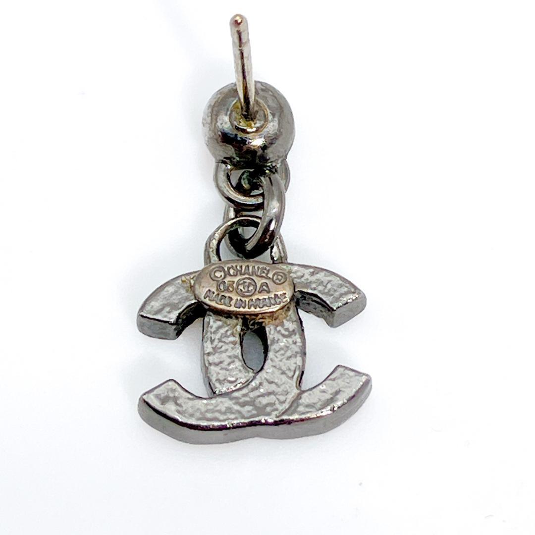 希少 レア CHANEL ココマーク マルチカラー ラインストーン ピアス 片耳