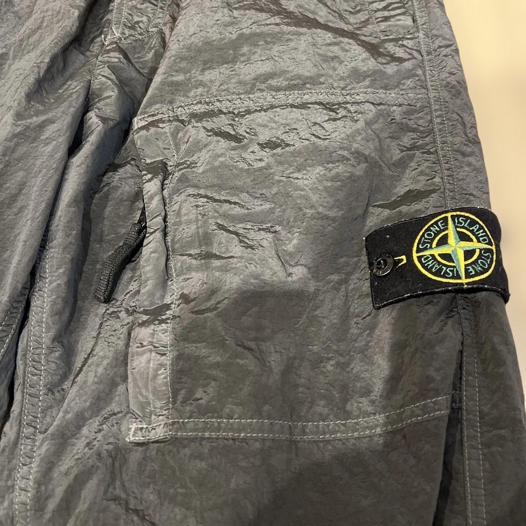 STONE  ナイロンメタルパンツ グレー