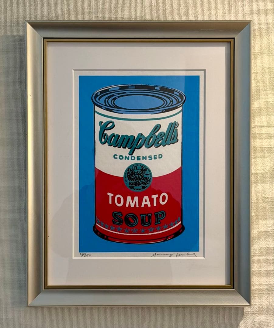 アンディ・ウォーホル 「キャンベル・スープ（トマト）」 版画 額装 限定品