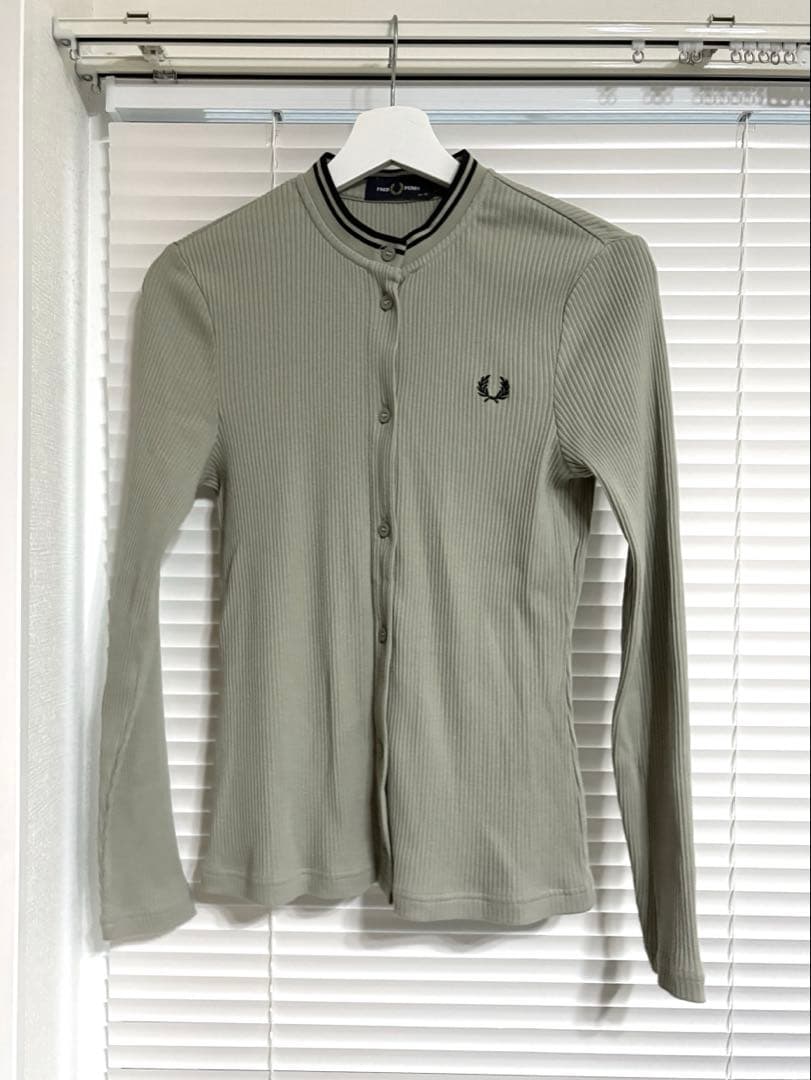 Ribbed Button-Through Top/フレッドペリー