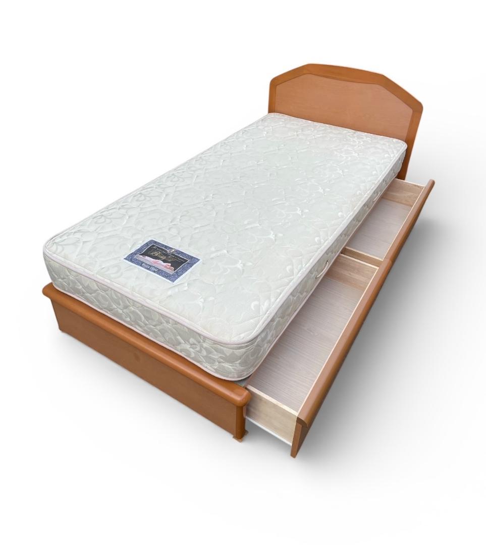 大阪京都限定 シモンズ シングルサイズ ベッドフレーム マットレス セット