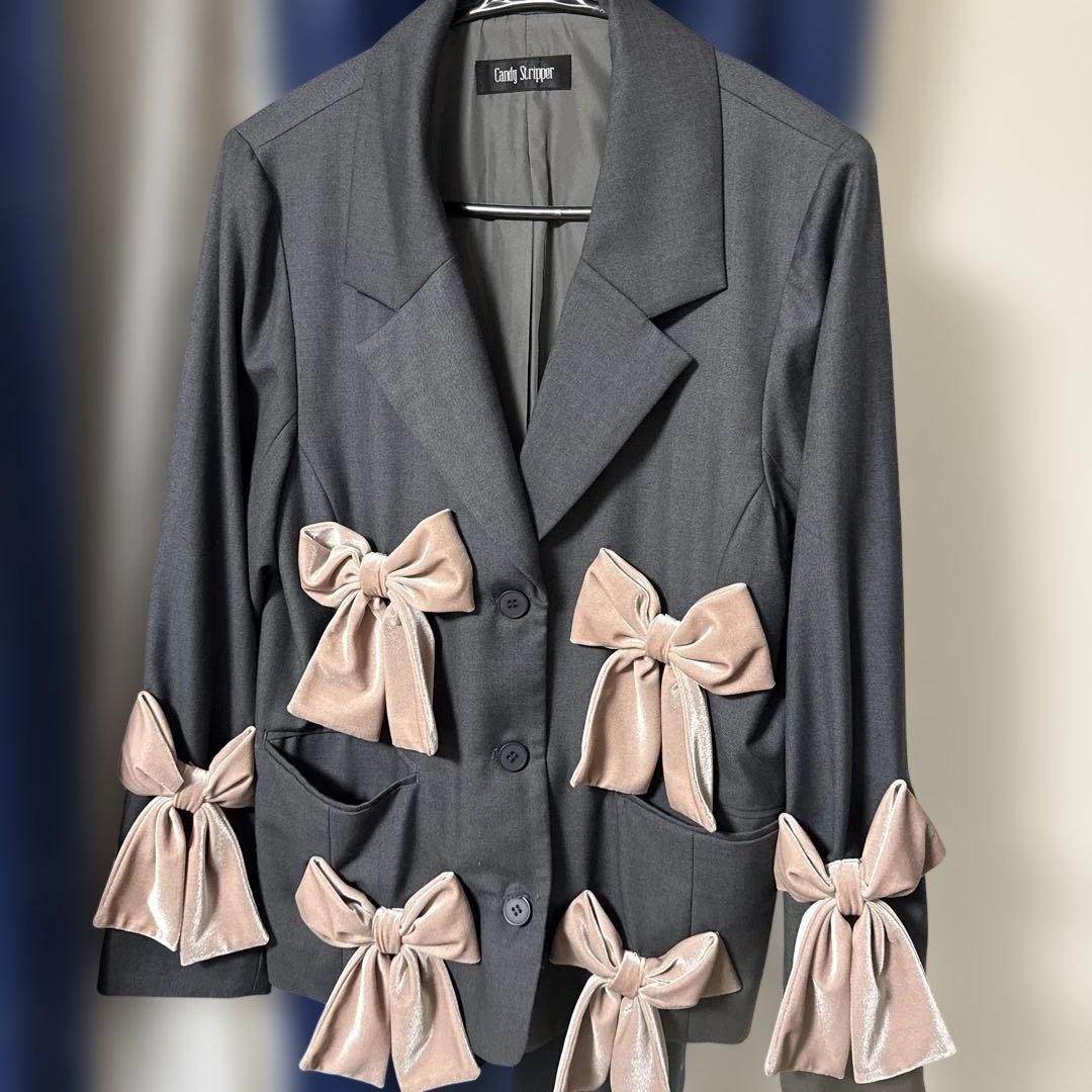 Candy Stripper グレー ジャケット 値下げ交渉可〇