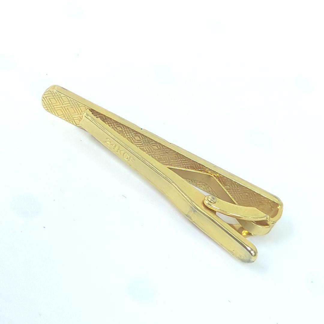 Cartier カルティエ　ネクタイピン　ロゴ　24KGF