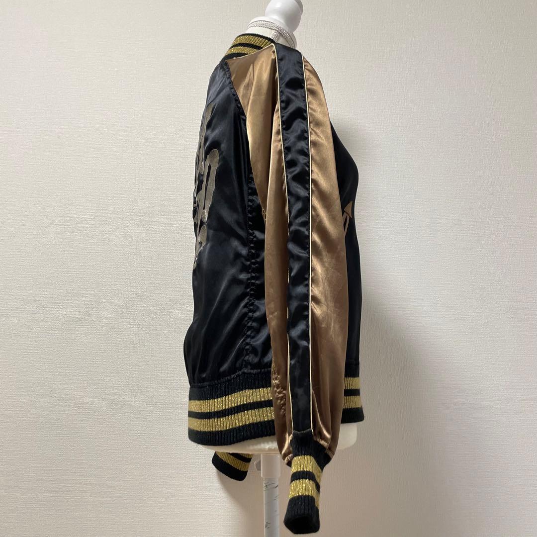 HYSTERIC GLAMOUR スカジャン　バック刺繍　ギターガールファスナー