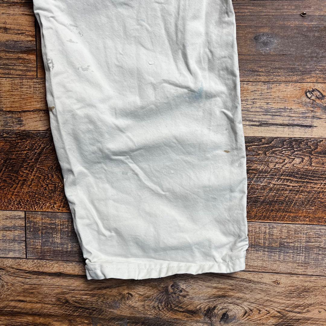 ゆ*様 Dickies ペインターパンツ ホワイト ペンキ飛び　古着　M相当