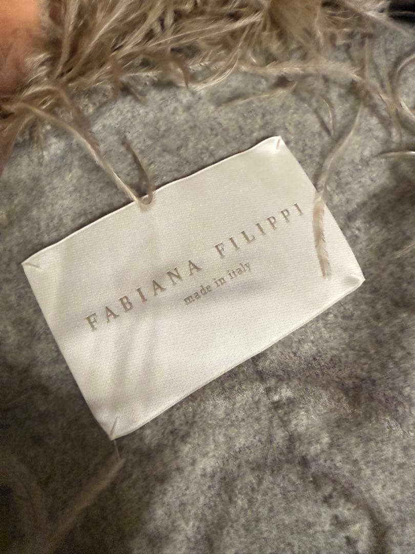 FABIANA FILIPPI グレー ファー コート ツーウェイ