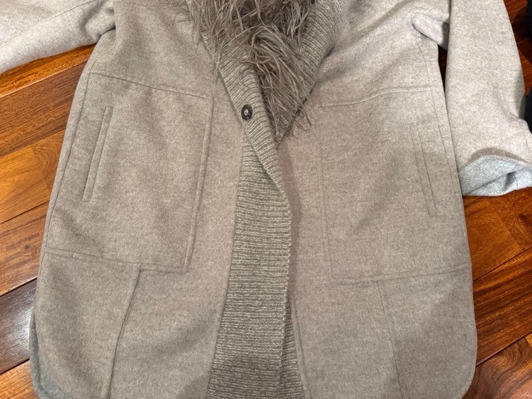 FABIANA FILIPPI グレー ファー コート ツーウェイ