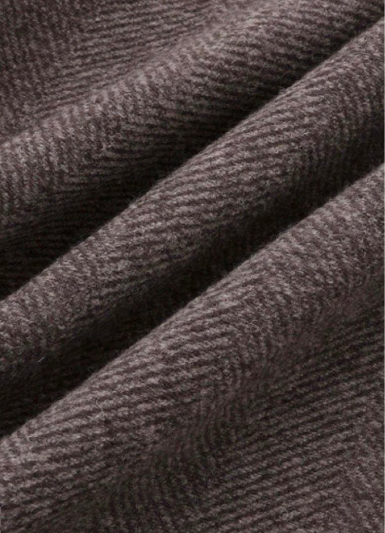 ADAM ET ROPÉ ヘリンボンツイードボンディングコーディガン