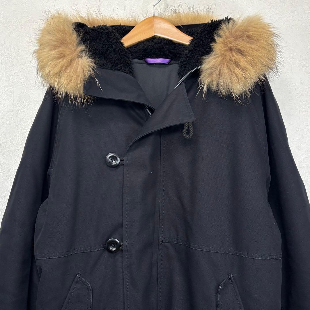 ポールスミス n3b ダック地 ジャケット コート アウター ラクーン ブラック