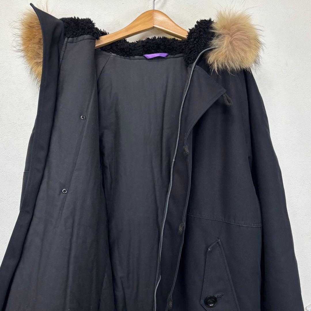 ポールスミス n3b ダック地 ジャケット コート アウター ラクーン ブラック