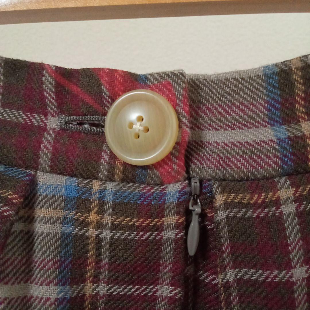 値下げ♪VivienneWestwood ♡ウールスカート 花柄チェック バラ