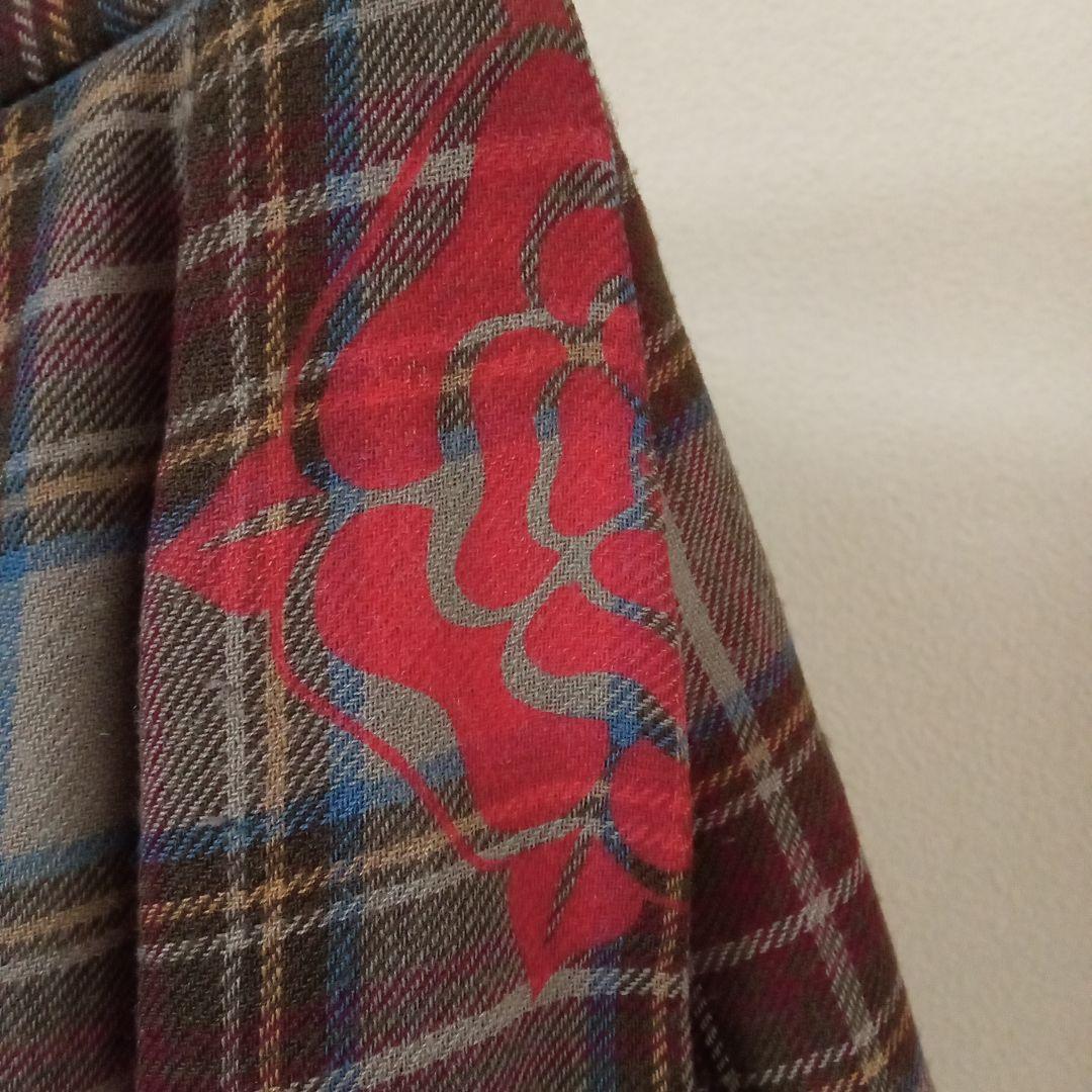 値下げ♪VivienneWestwood ♡ウールスカート 花柄チェック バラ