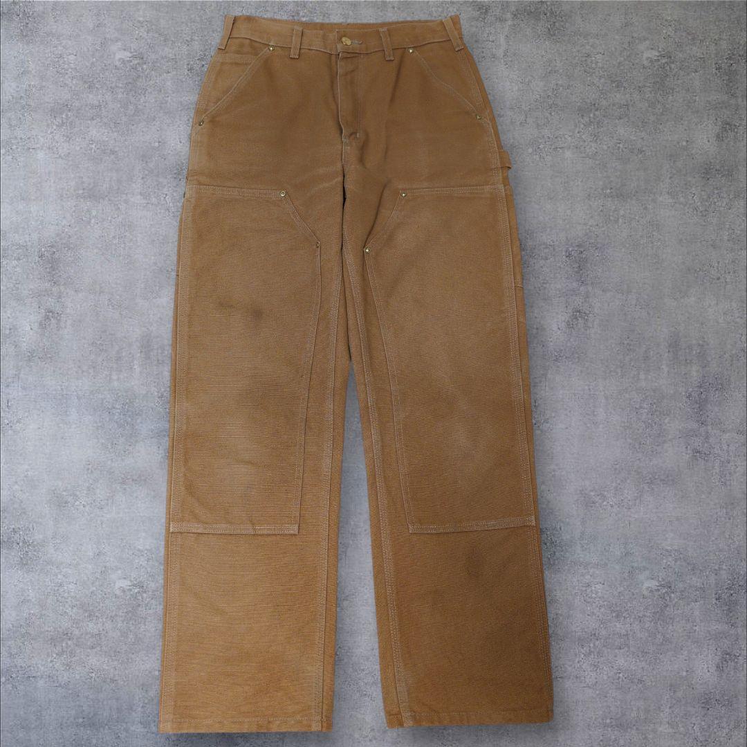 Carhartt ダブルニー USA製 ダック地 B01 ワークパンツ 30