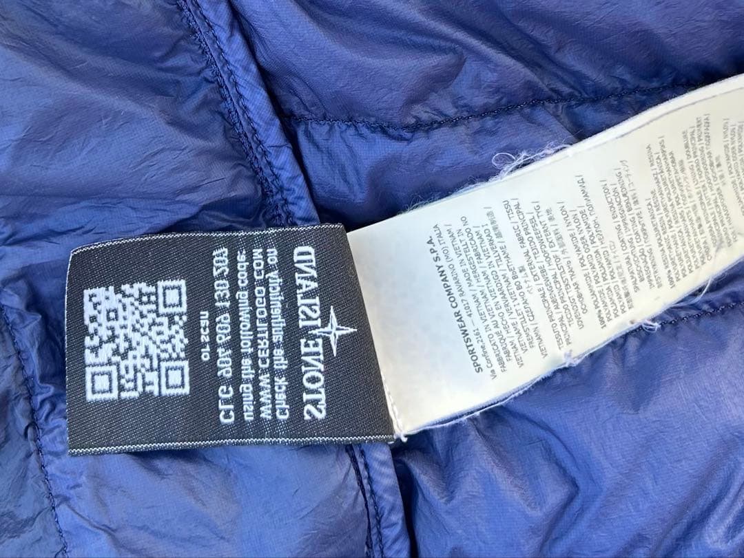 【正規品】Stone  ストーンアイランド　ネイビーダウンジャケット