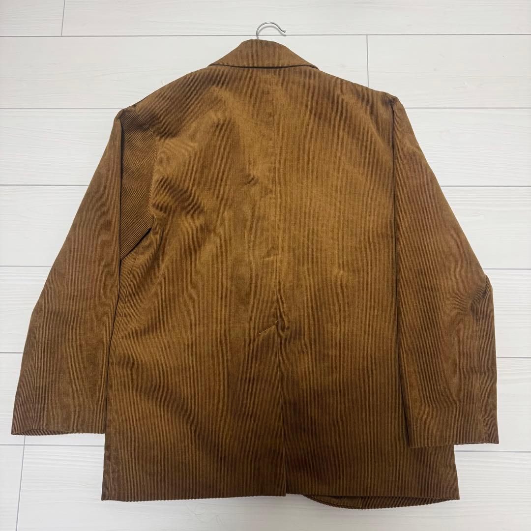 DISCOAT ユニセックス　コーデュロイWブレストジャケット　キャメル