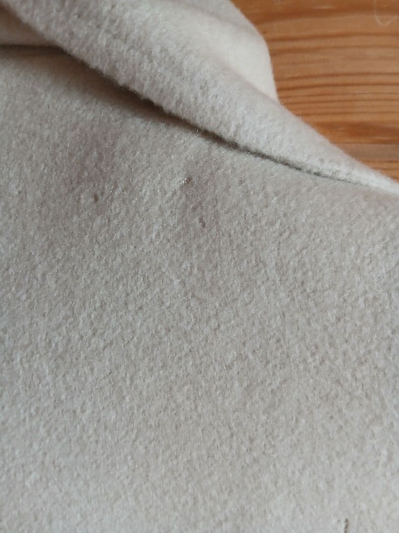 訳あり　HERMES　エルメス幻のジレ　カシミヤ100　ベージュ　ダブルフェイス