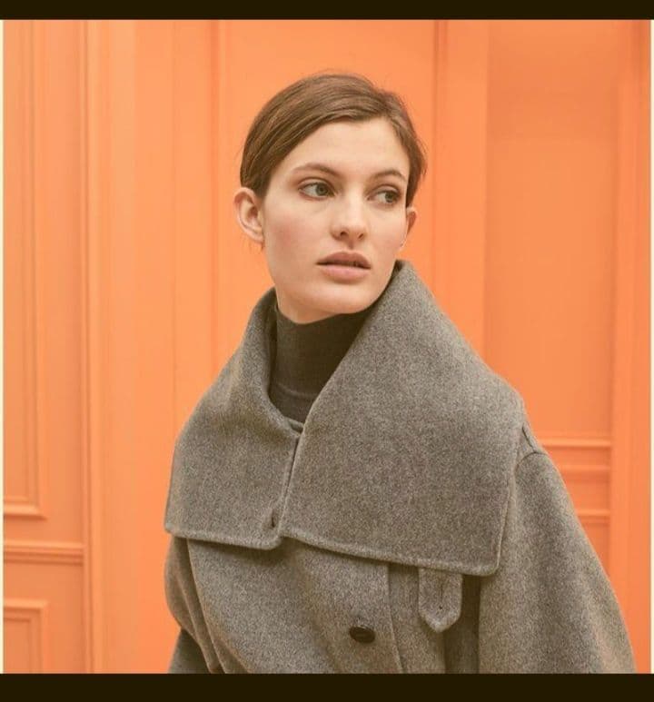 訳あり　HERMES　エルメス幻のジレ　カシミヤ100　ベージュ　ダブルフェイス