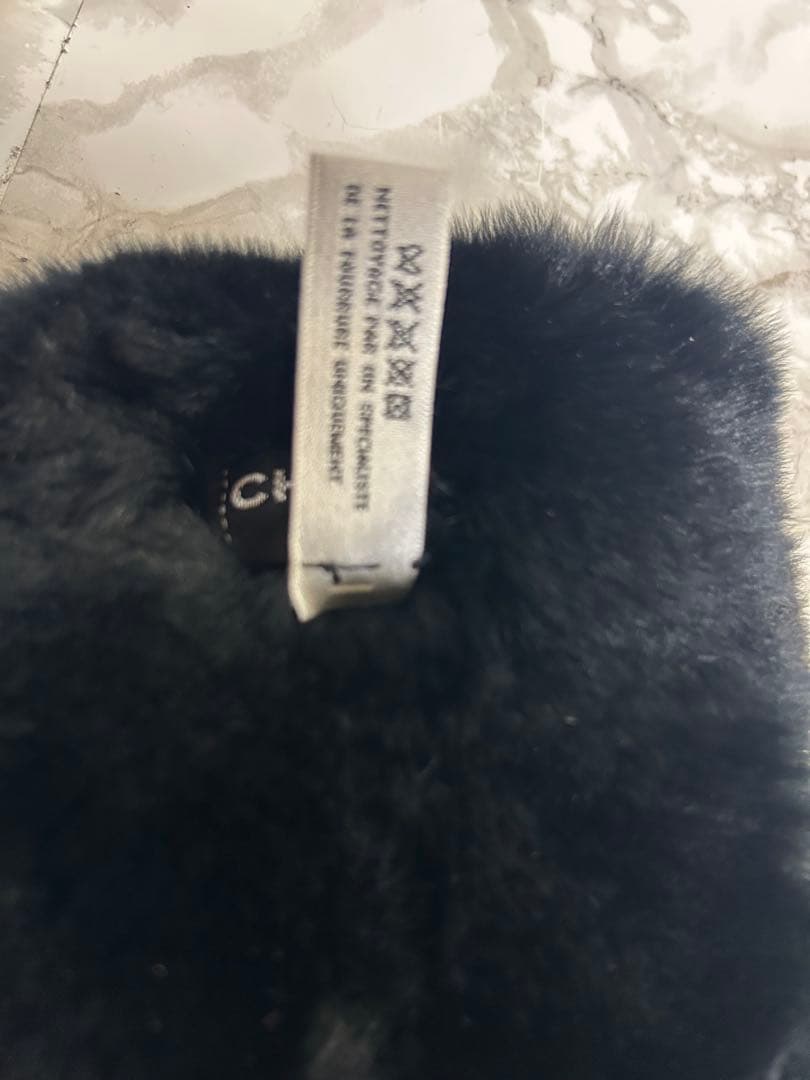 CHANEL✨シャネル✨100％ラパンラビット毛 ファーリストバンド