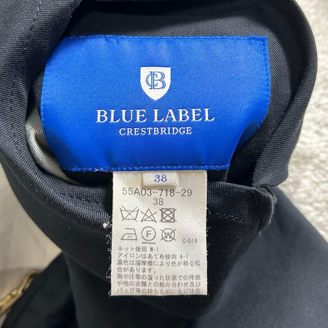 ブルーレーベルクレストブリッジ　モッズコート　ブラック　38