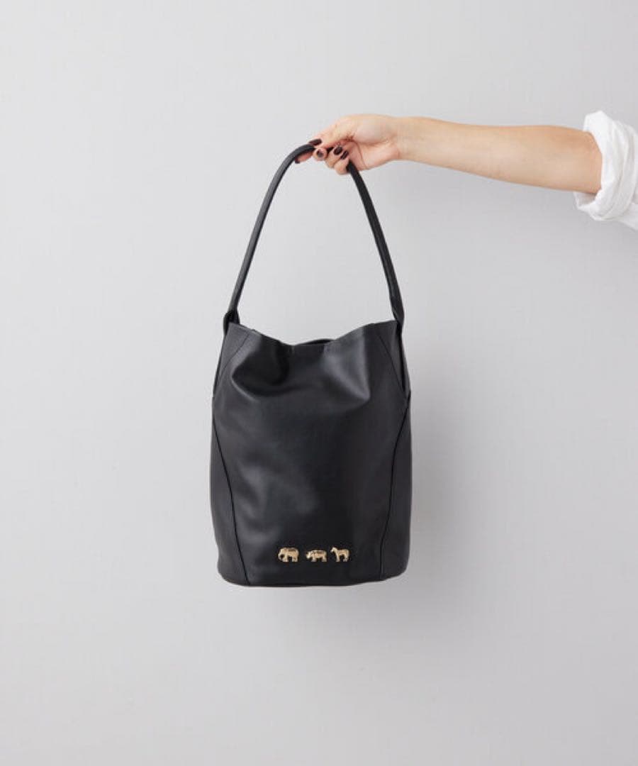 【ear PAPILLONNER】　本革アニマルパーツバケットバッグ