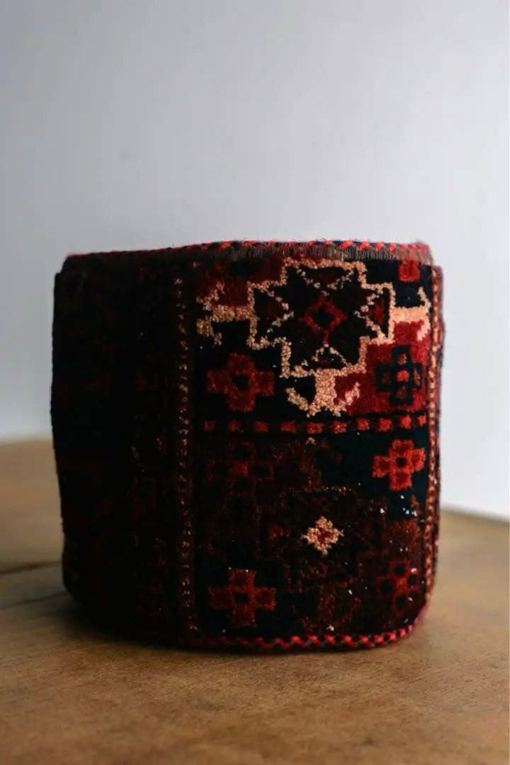 トライバルラグ バスケット バルーチ ヴィンテージラグ　グリーンポッド　植木