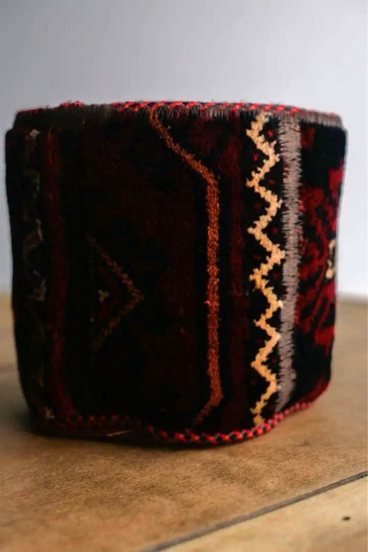 トライバルラグ バスケット バルーチ ヴィンテージラグ　グリーンポッド　植木