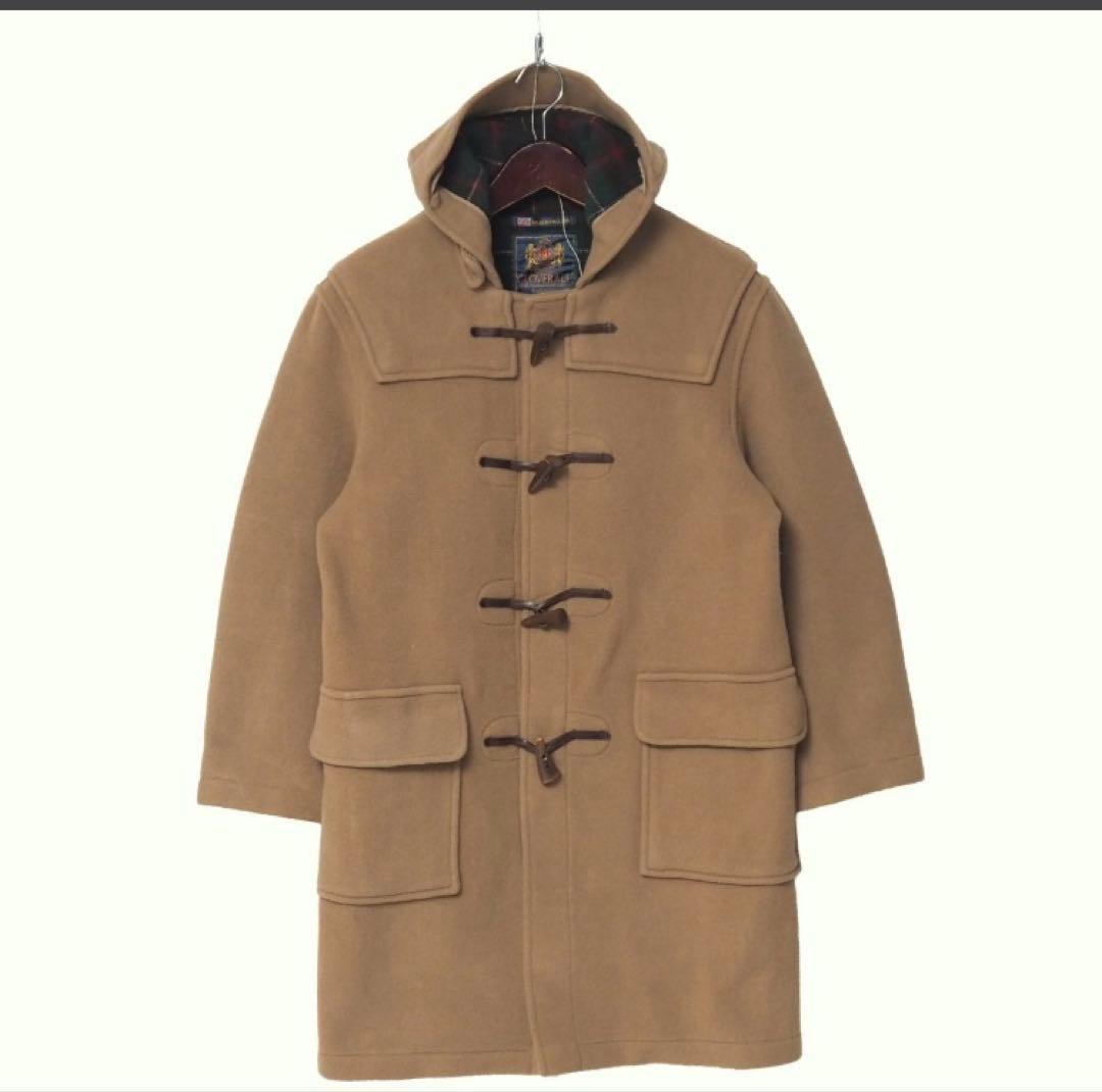 英国製　CLOVER ALL キャメル　メルトンダッフルコート　EUR 48