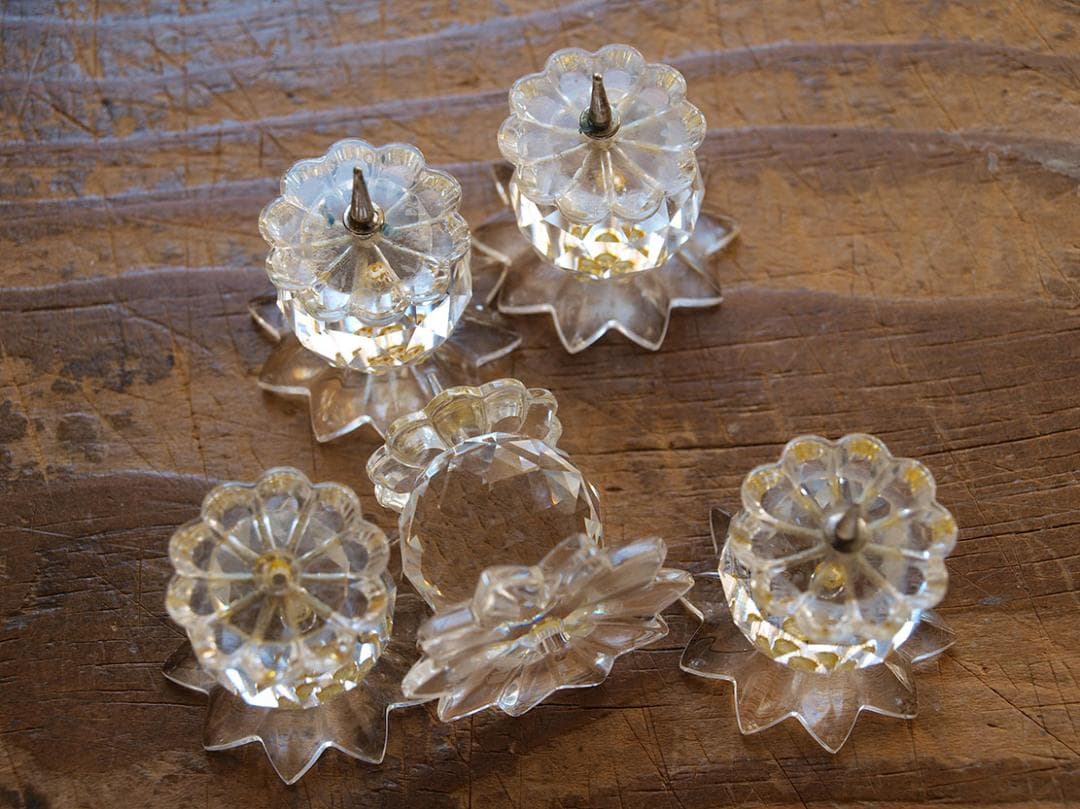 ヴィンテージ 1970年代 スワロフスキー キャンドルホルダー 5点 /H883
