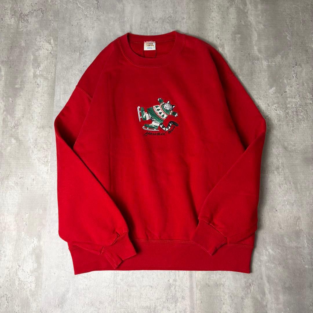 USA製 CRAZY SHIRTS 刺繍 クリバンキャット スケート スウェット