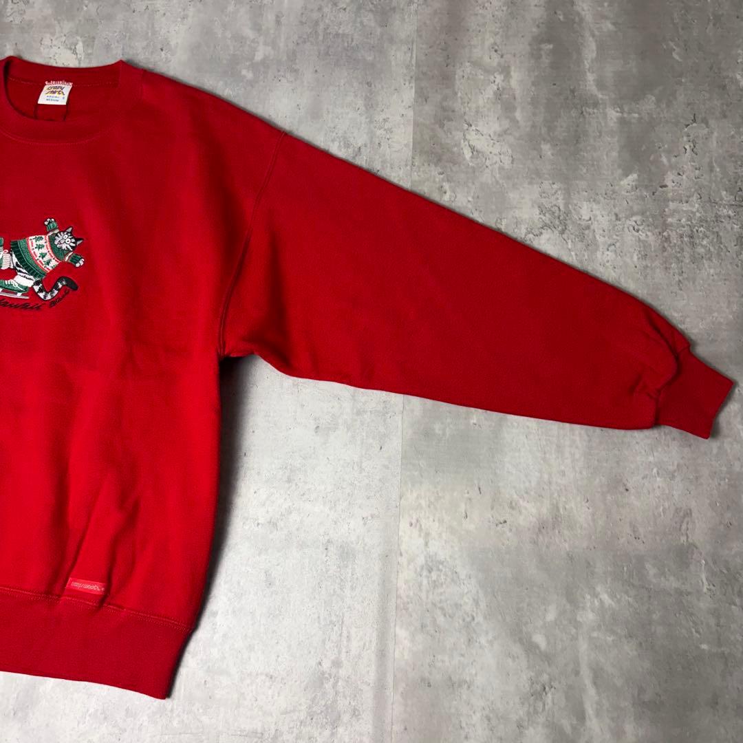 USA製 CRAZY SHIRTS 刺繍 クリバンキャット スケート スウェット