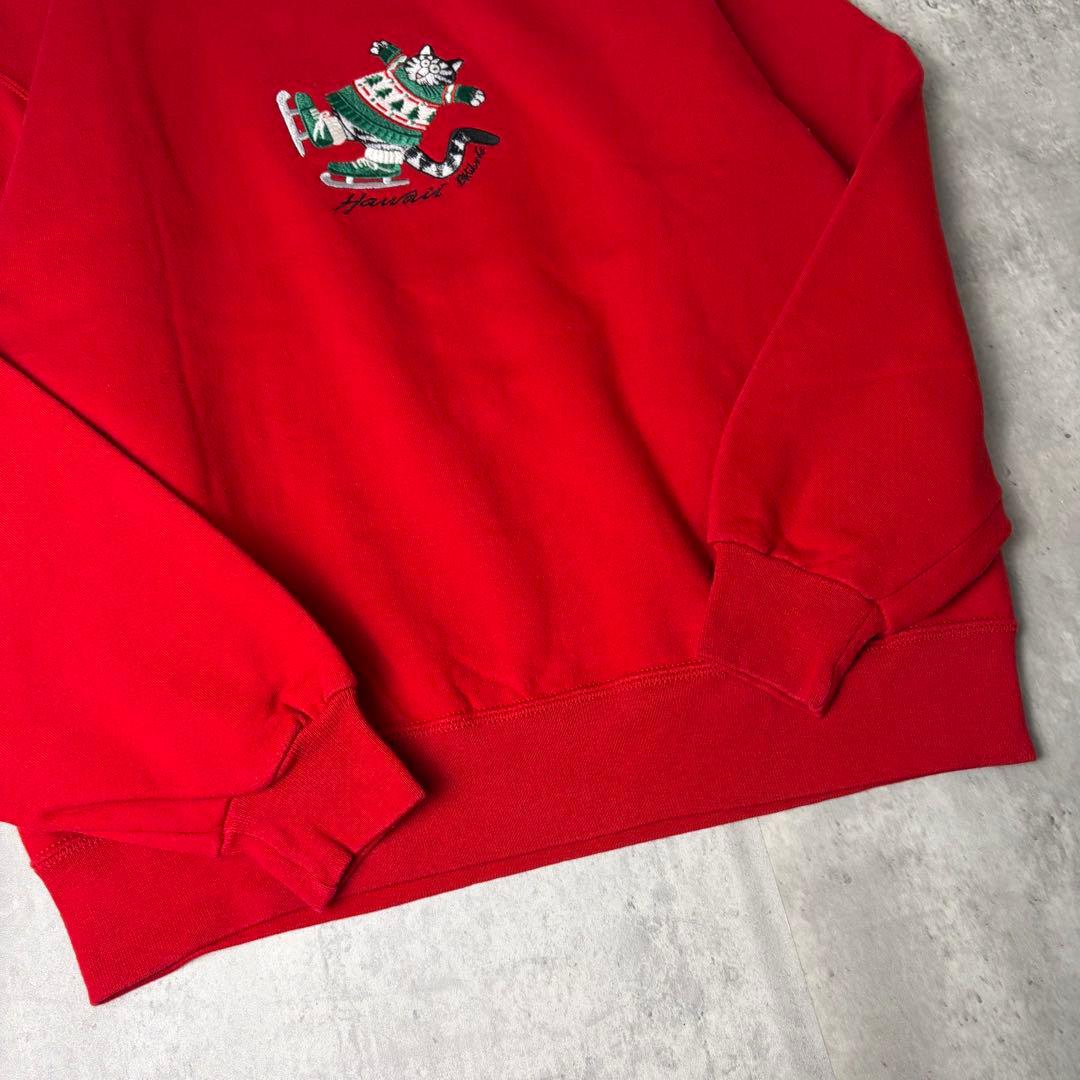 USA製 CRAZY SHIRTS 刺繍 クリバンキャット スケート スウェット