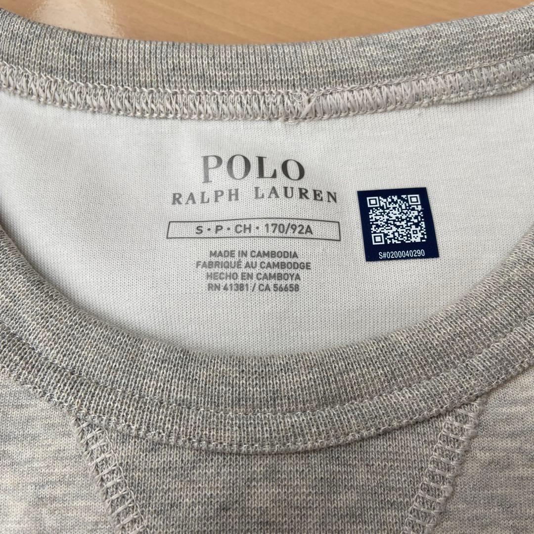 【タグ付き新品】ポロラルフローレン　スウェットシャツ　トレーナー　グレー