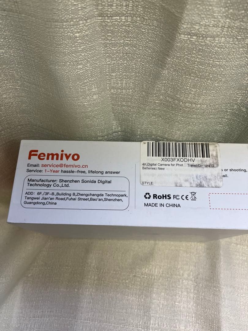 Femivo 4K デジタルカメラ DC101AF
