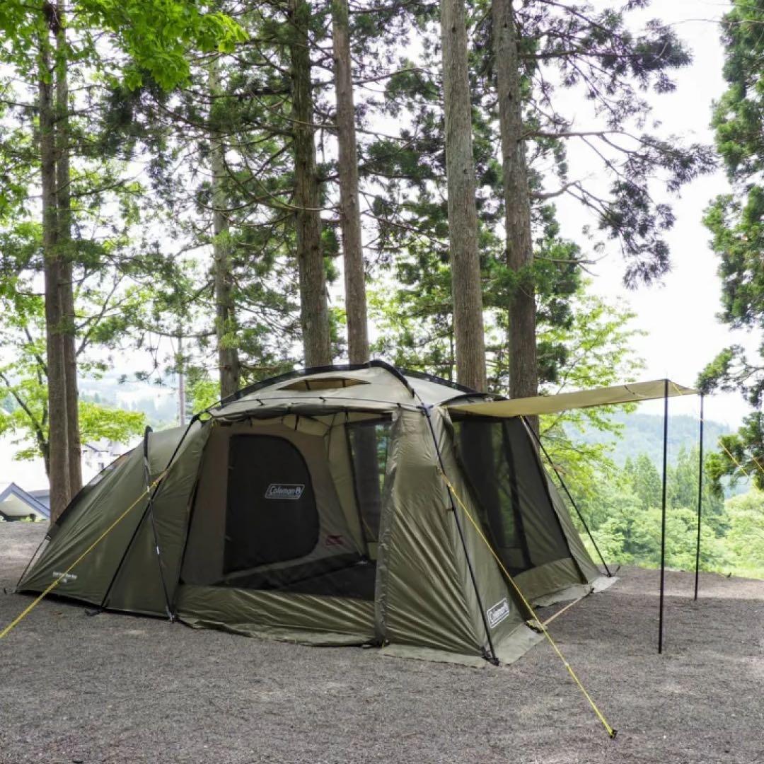 Coleman ラウンドスクリーン2ルームハウス(オリーブ)限定色