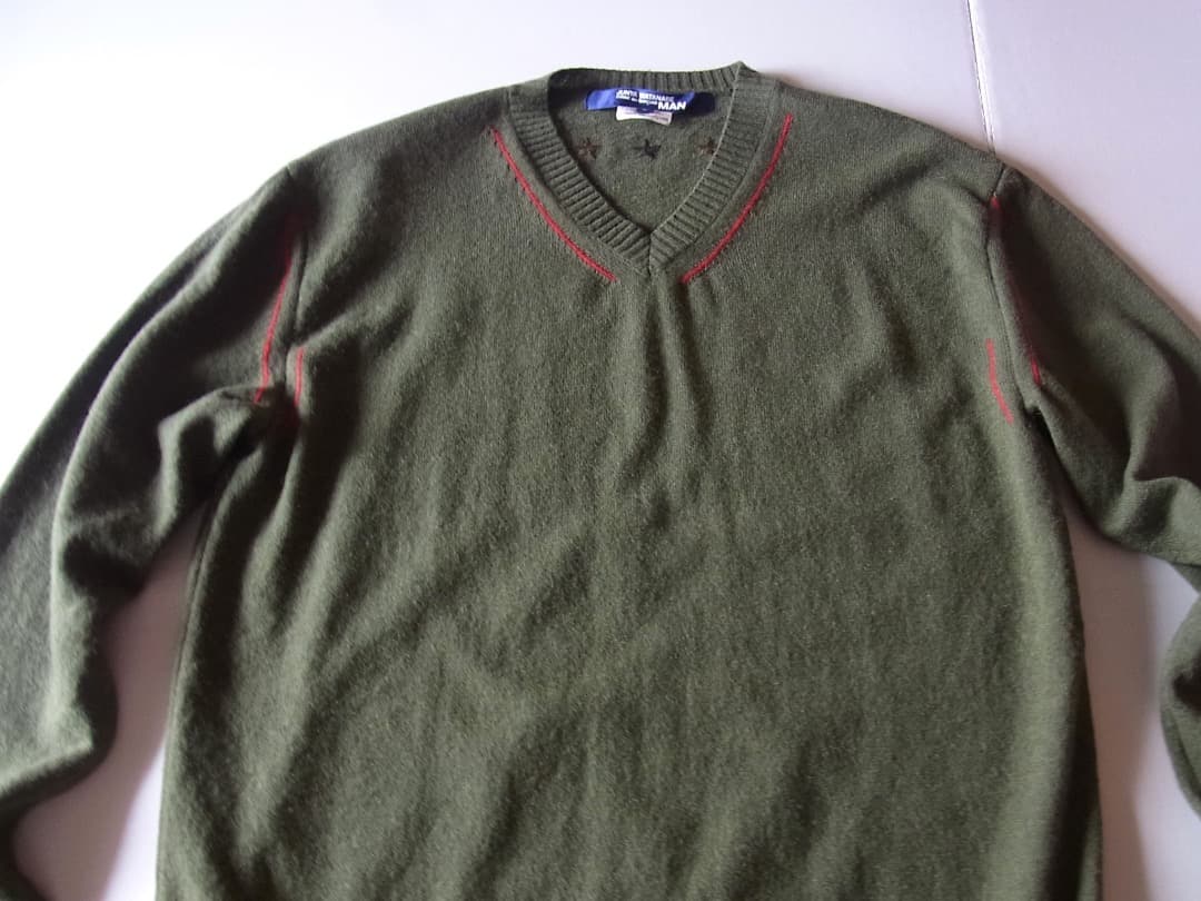 JUNYAWATANABE MANジュンヤマン・Vネックニット2006FW未使用
