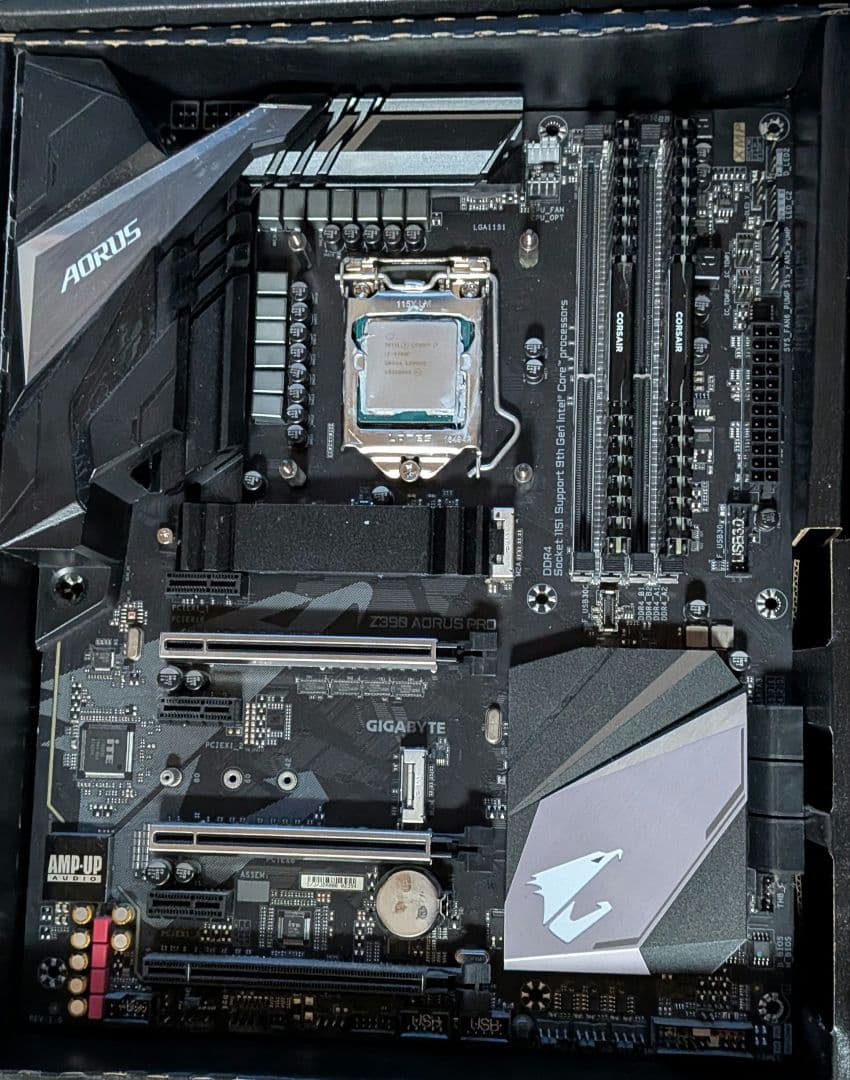 Z390 AORUS PRO+i7 9700F その他SSD、DDR4メモリなど