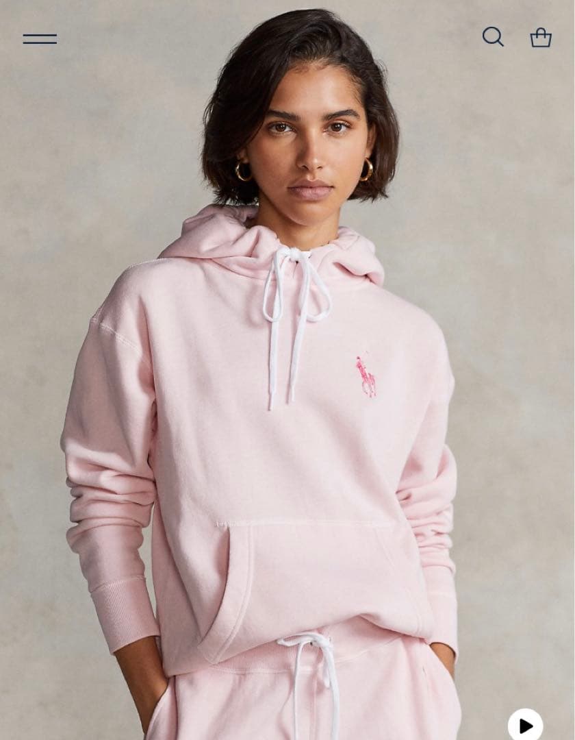 ラルフローレン Pink Pony フリース フーディ　ピンクポニー