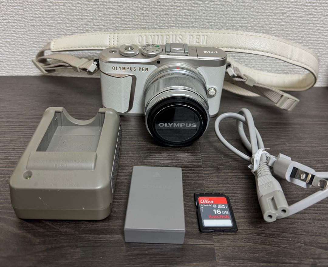 【動作確認済】 OLYMPUS PEN E-PL10 ミラーレス一眼 ホワイト
