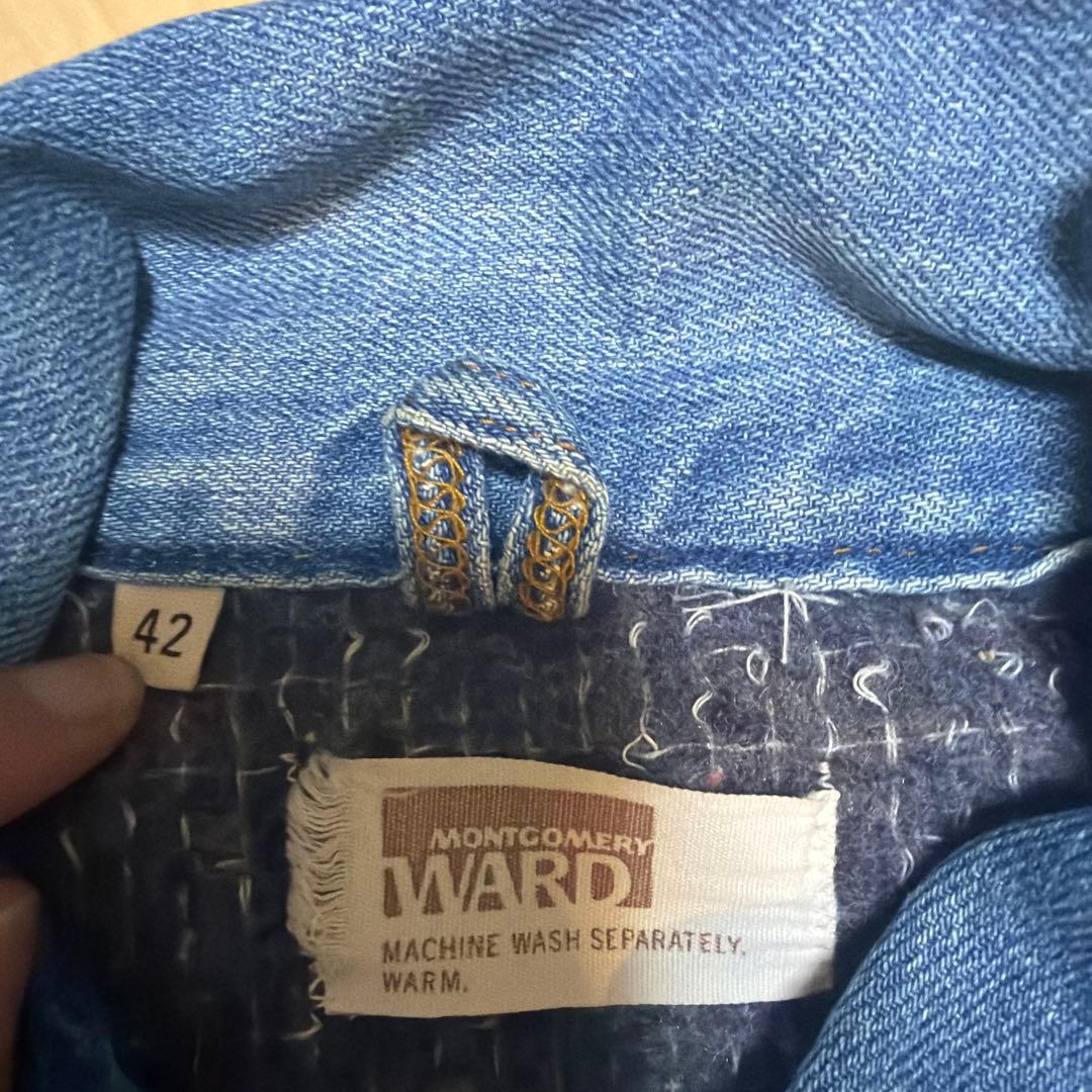 60s モンゴメリーワード 101 デニムジャケット　ストア　セカンド　42
