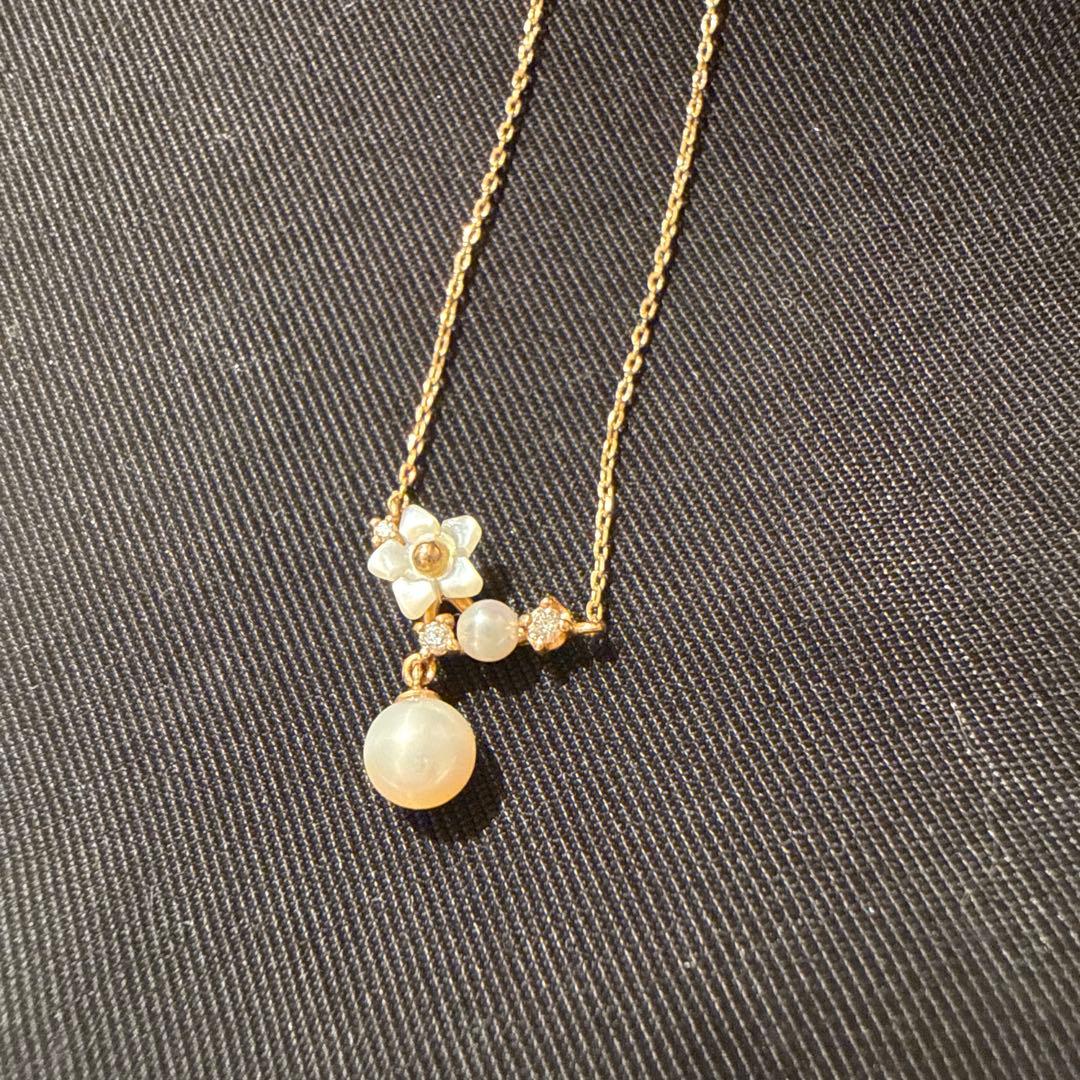 パールと花モチーフのネックレス♡サマンサティアラ