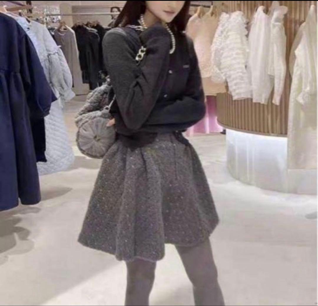 スカート Bibiy ODETTE BOA PLEATED SKIRT