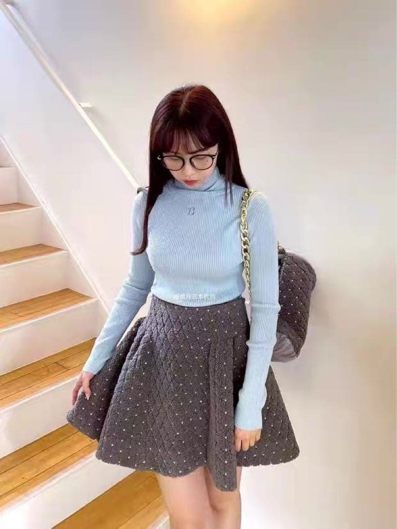 スカート Bibiy ODETTE BOA PLEATED SKIRT