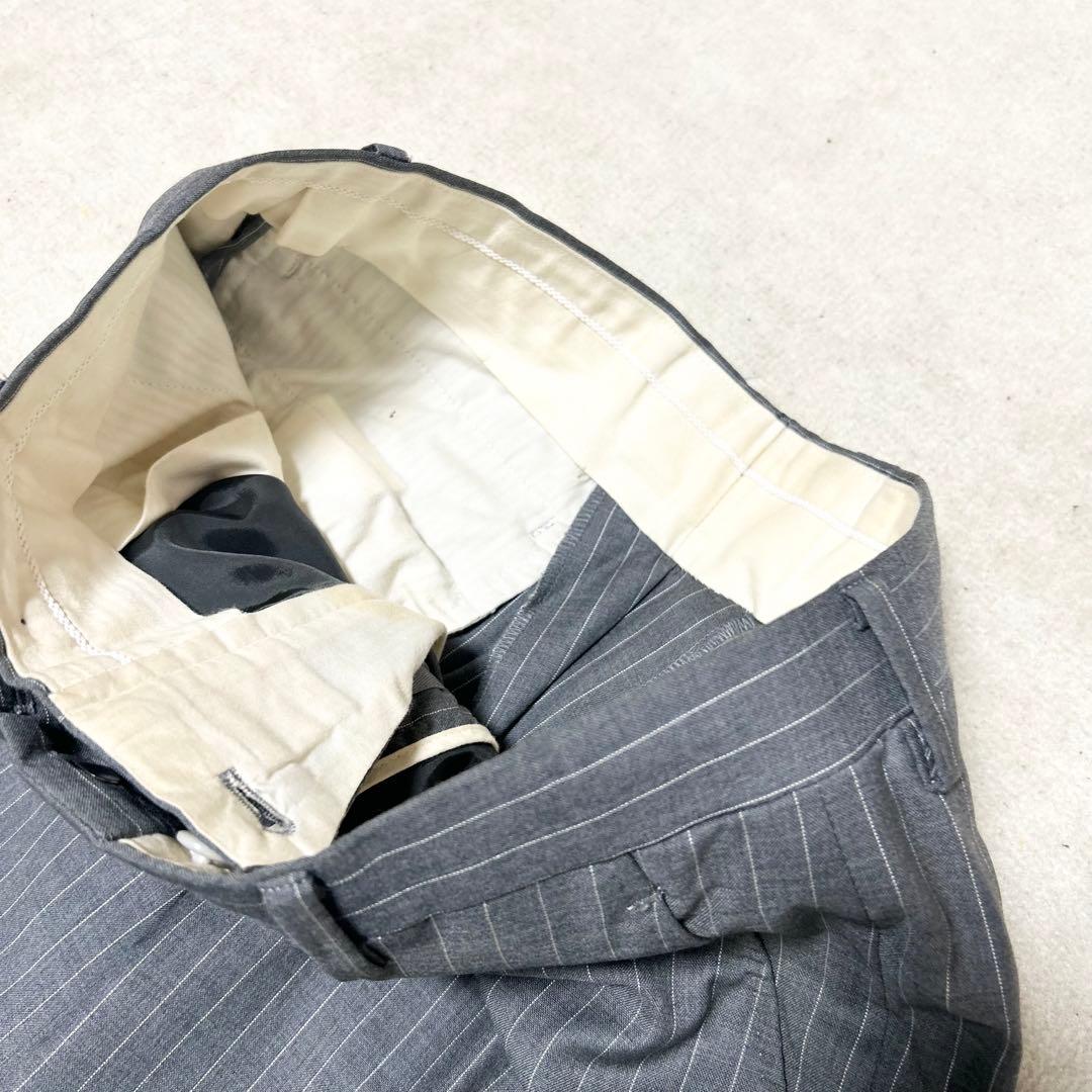 美品　ポールスミス　エルメネジルドゼニア　スーツセットアップ　グレー　ストライプ