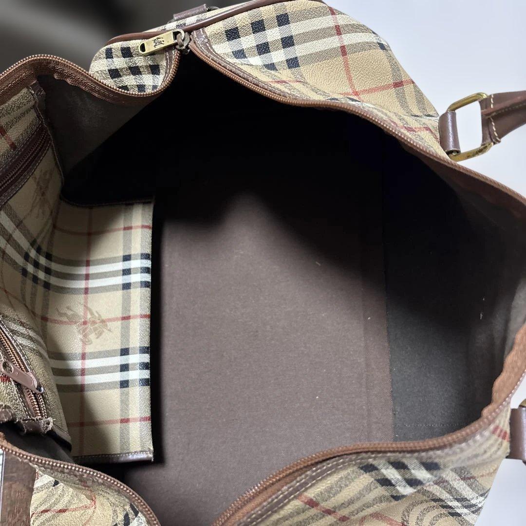 バーバリー　ボストンバッグ　ノバチェック