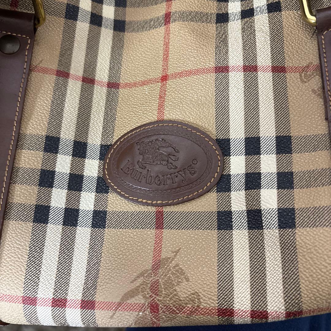 バーバリー　ボストンバッグ　ノバチェック