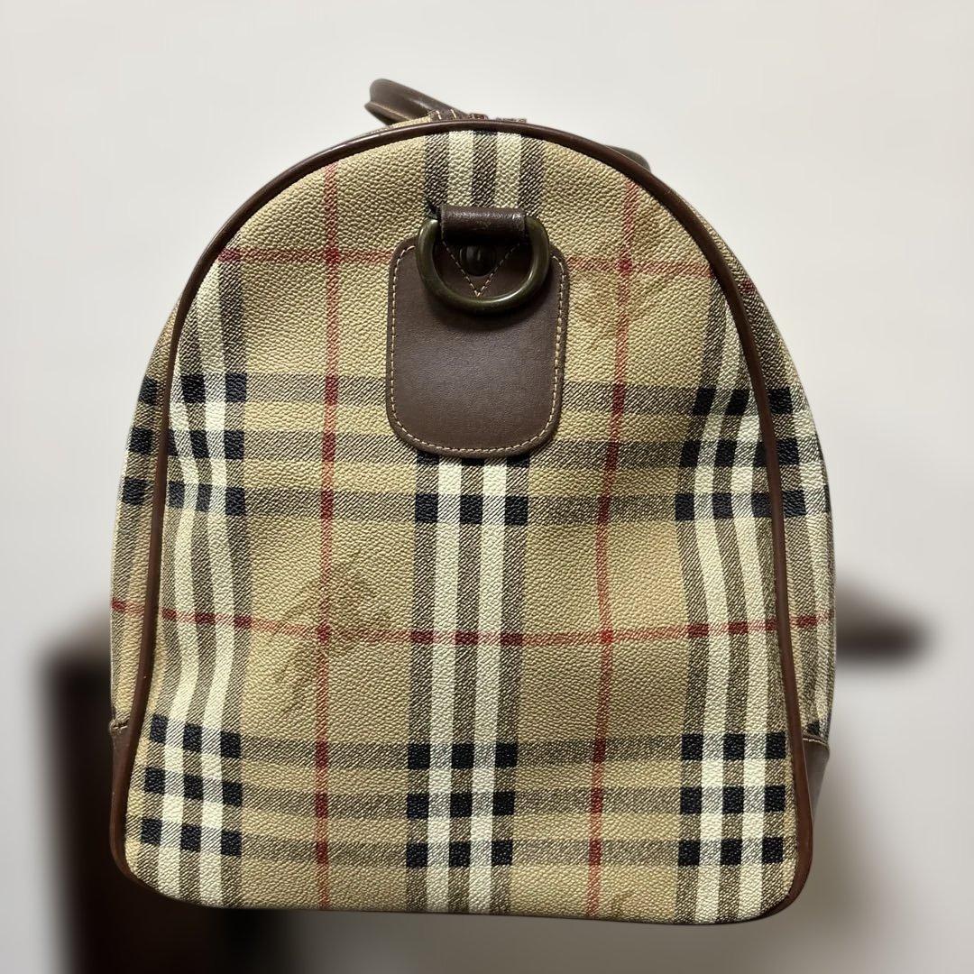 バーバリー　ボストンバッグ　ノバチェック