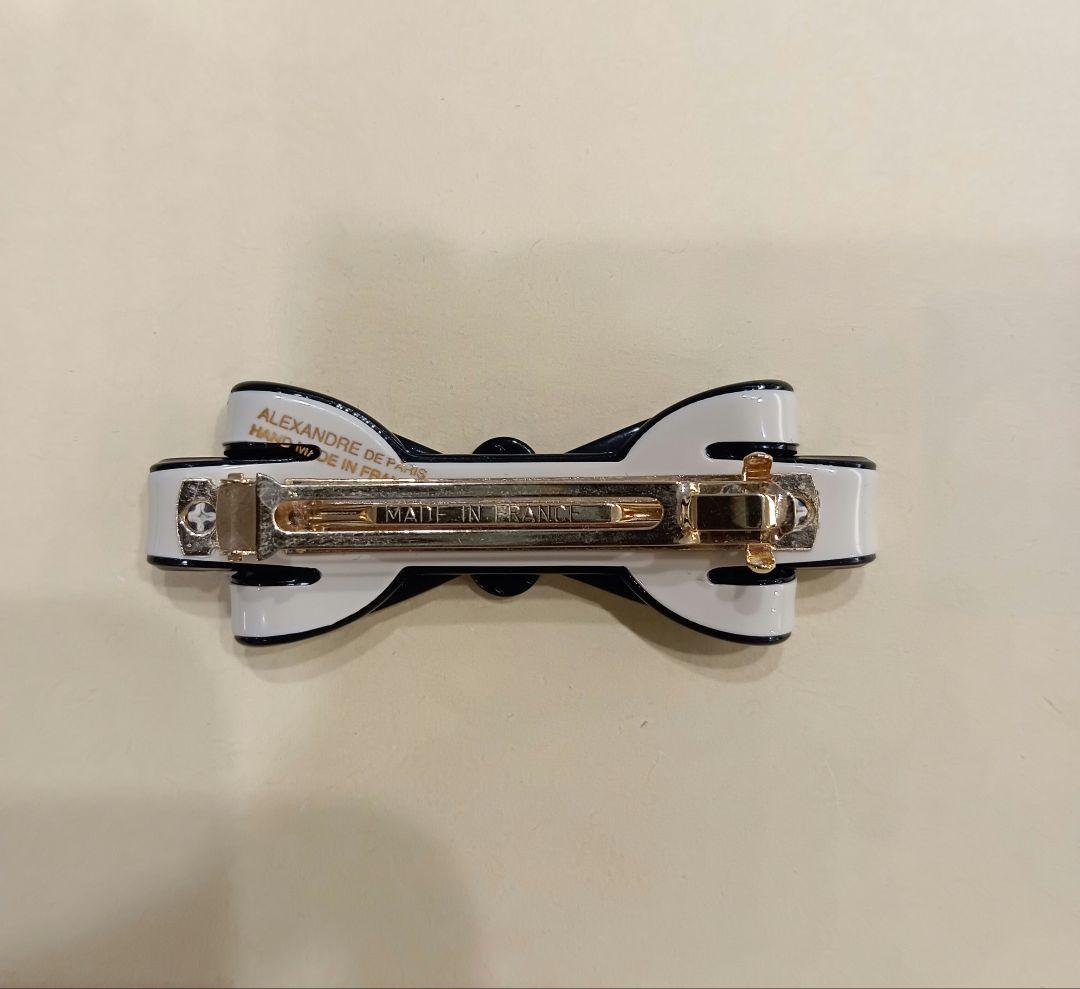 【m　】Alexandre de Paris リボン型ヘアクリップ